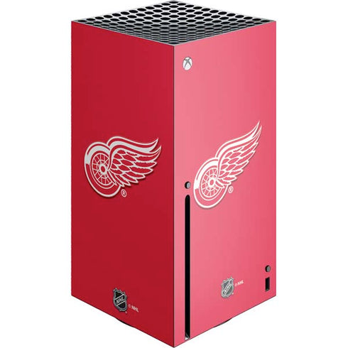 NHL Detroit Red Wings Solid Background Xbox Series X Console Skin