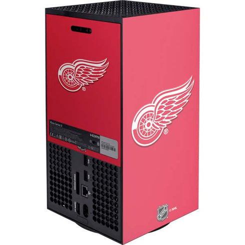 NHL Detroit Red Wings Solid Background Xbox Series X Console Skin