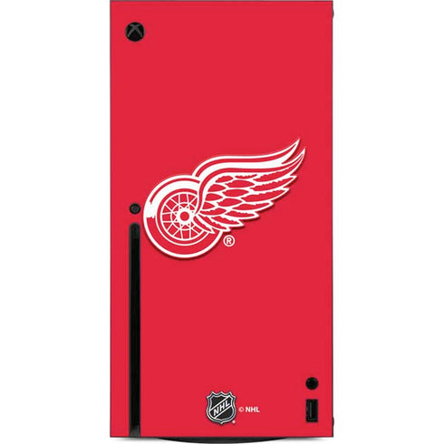 NHL Detroit Red Wings Solid Background Xbox Series X Console Skin