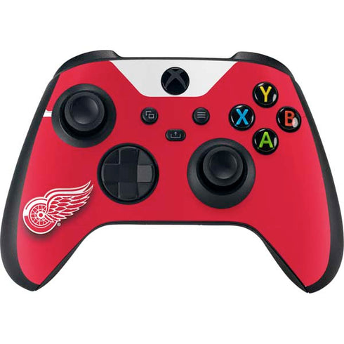 NHL Detroit Red Wings Solid Background Xbox Series X Controller Skin