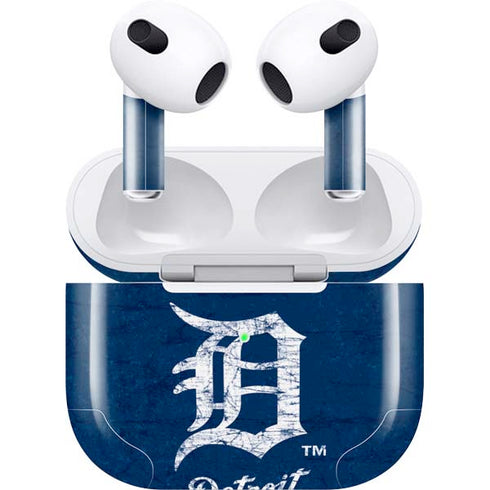 MLB Detroit Tigers - Solid Distressed Apple AirPods (3rd Gen 2021) Skin