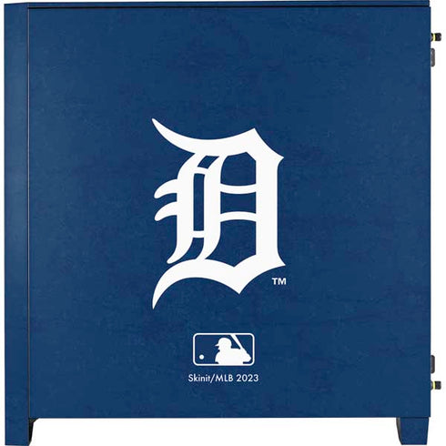 MLB Detroit Tigers - Solid Distressed Corsair 4000D Tempered Glass Mid-Tower ATX Case Skin