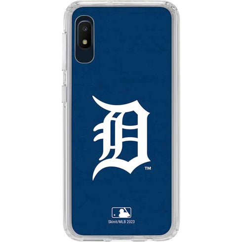 MLB Detroit Tigers - Solid Distressed Galaxy A10e Clear Case