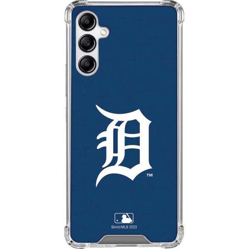 MLB Detroit Tigers - Solid Distressed Galaxy A14 5G Clear Case