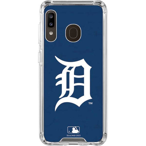 MLB Detroit Tigers - Solid Distressed Galaxy A30 Clear Case