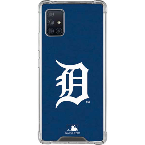 MLB Detroit Tigers - Solid Distressed Galaxy A51 5G Clear Case