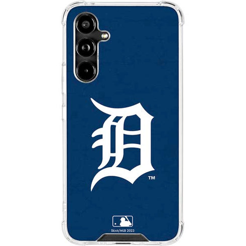 MLB Detroit Tigers - Solid Distressed Galaxy A54 5G Clear Case