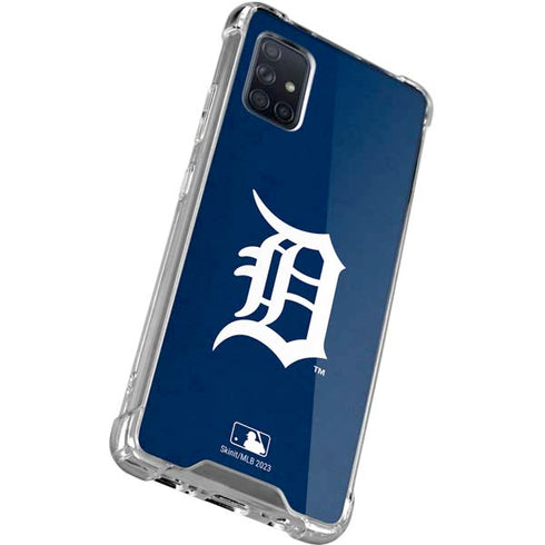 MLB Detroit Tigers - Solid Distressed Galaxy A71 5G Clear Case
