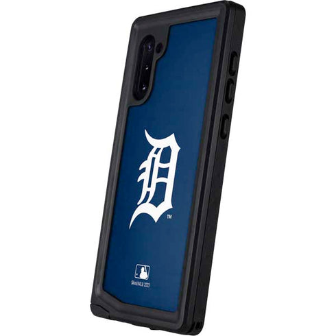 MLB Detroit Tigers - Solid Distressed Galaxy Note 10 Waterproof Case