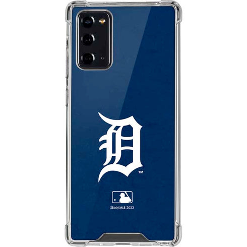 MLB Detroit Tigers - Solid Distressed Galaxy Note20 5G Clear Case