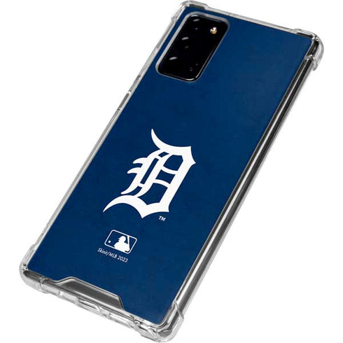MLB Detroit Tigers - Solid Distressed Galaxy Note20 5G Clear Case