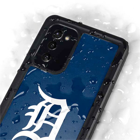 MLB Detroit Tigers - Solid Distressed Galaxy Note20 5G Waterproof Case