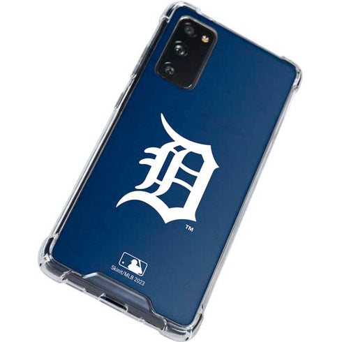 MLB Detroit Tigers - Solid Distressed Galaxy S20 FE Clear Case