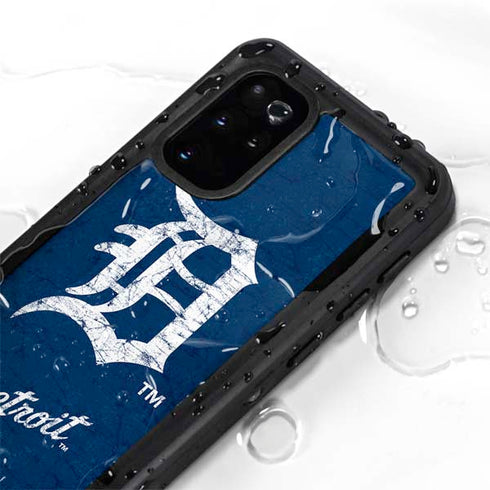 MLB Detroit Tigers - Solid Distressed Galaxy S20 Plus Waterproof Case