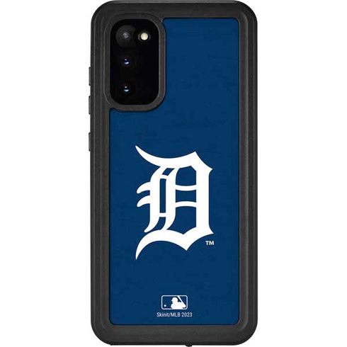 MLB Detroit Tigers - Solid Distressed Galaxy S20 Waterproof Case