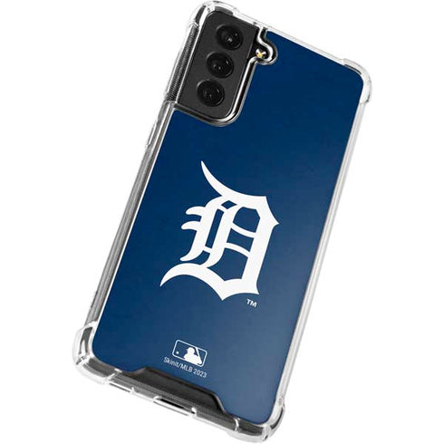 MLB Detroit Tigers - Solid Distressed Galaxy S21 FE Clear Case