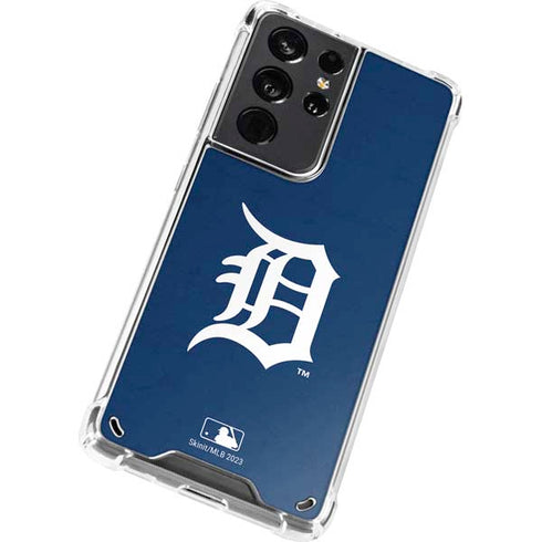 MLB Detroit Tigers - Solid Distressed Galaxy S21 Ultra 5G Clear Case