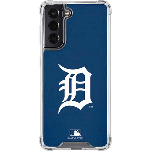 MLB Detroit Tigers - Solid Distressed Galaxy S22 Clear Case