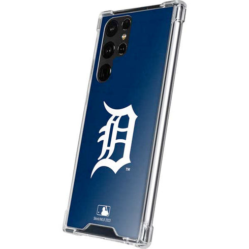 MLB Detroit Tigers - Solid Distressed Galaxy S22 Ultra Clear Case