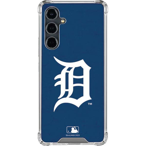 MLB Detroit Tigers - Solid Distressed Galaxy S23 FE Clear Case