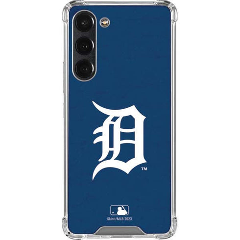 MLB Detroit Tigers - Solid Distressed Galaxy S23 Plus Clear Case