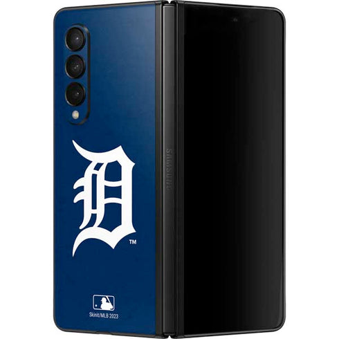 MLB Detroit Tigers - Solid Distressed Galaxy Z Fold3 5G Skin