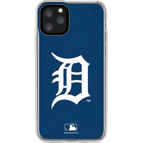 MLB Detroit Tigers - Solid Distressed iPhone 11 Pro Clear Case