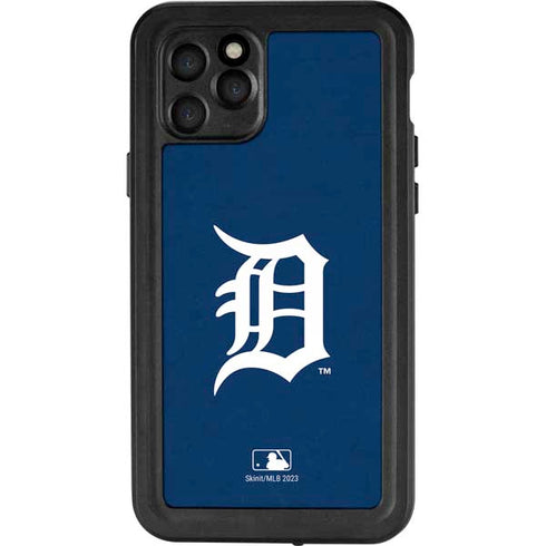 MLB Detroit Tigers - Solid Distressed iPhone 11 Pro Waterproof Case