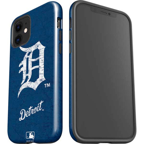 MLB Detroit Tigers - Solid Distressed iPhone 12 Impact Case