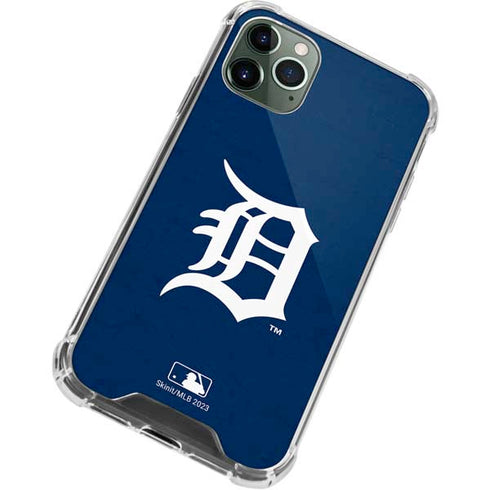 MLB Detroit Tigers - Solid Distressed iPhone 12 Pro Max Clear Case