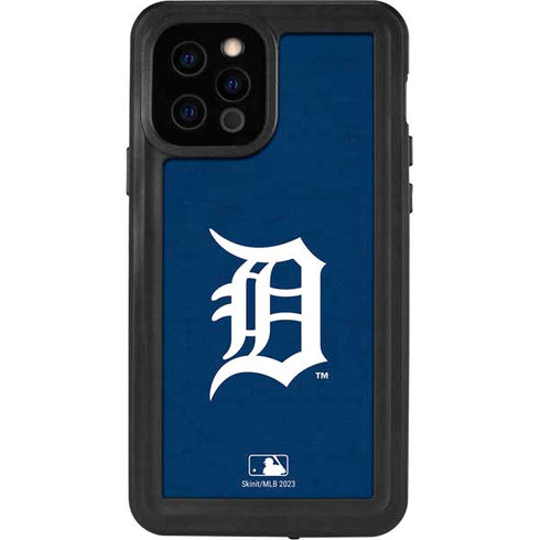MLB Detroit Tigers - Solid Distressed iPhone 12 Pro Waterproof Case