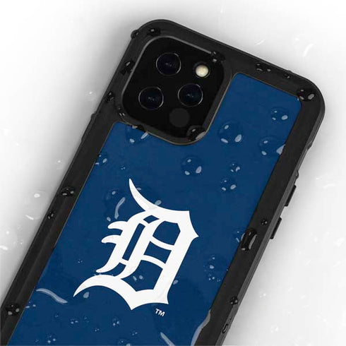 MLB Detroit Tigers - Solid Distressed iPhone 12 Pro Waterproof Case