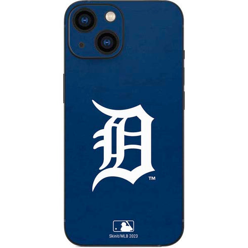 MLB Detroit Tigers - Solid Distressed iPhone 13 Mini Skin