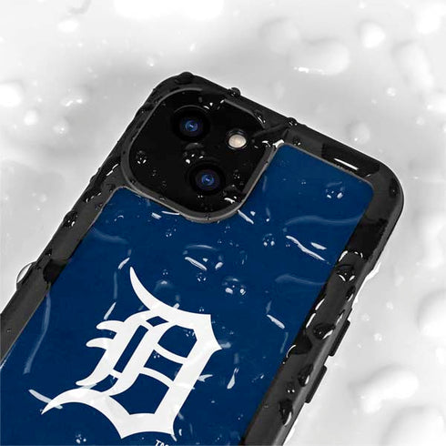 MLB Detroit Tigers - Solid Distressed iPhone 13 Mini Waterproof Case
