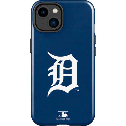 MLB Detroit Tigers - Solid Distressed iPhone 14 Plus Impact Case