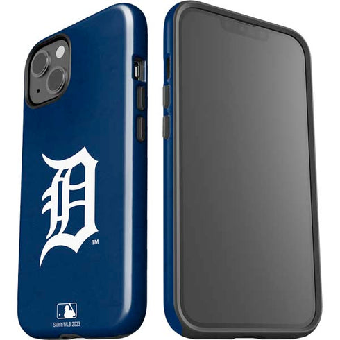MLB Detroit Tigers - Solid Distressed iPhone 15 Plus Impact Case