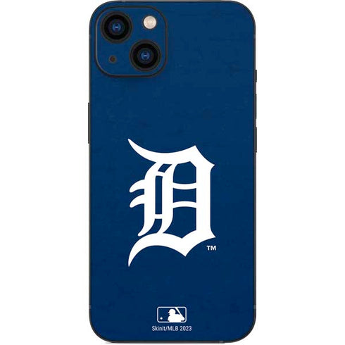 MLB Detroit Tigers - Solid Distressed iPhone 15 Plus Skin