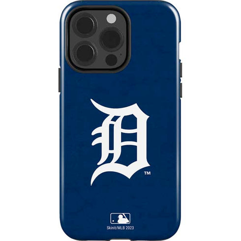 MLB Detroit Tigers - Solid Distressed iPhone 14 Pro Impact Case