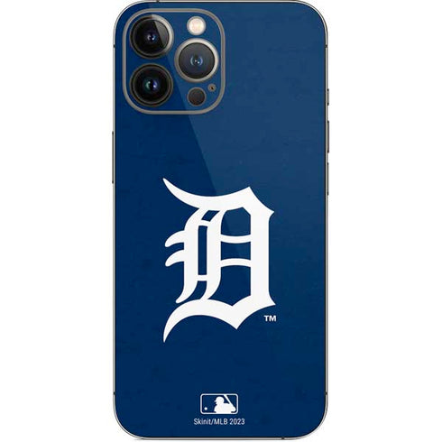 MLB Detroit Tigers - Solid Distressed iPhone 14 Pro Max Skin