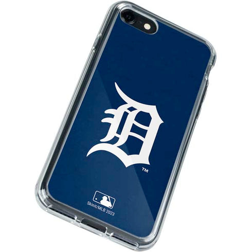 MLB Detroit Tigers - Solid Distressed iPhone SE (2nd & 3rd Gen) Clear Case