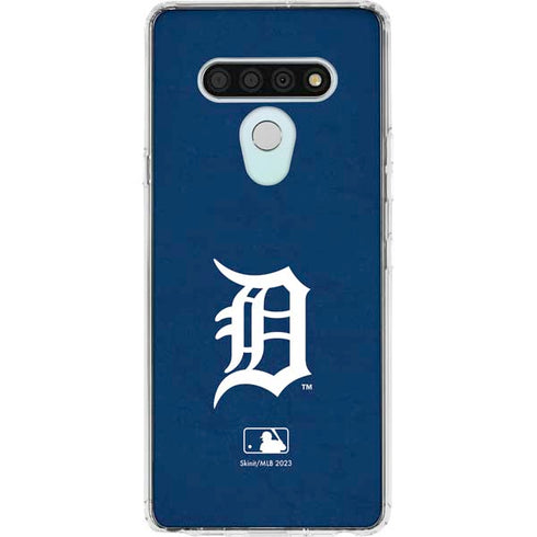 MLB Detroit Tigers - Solid Distressed LG Stylo 6 Clear Case