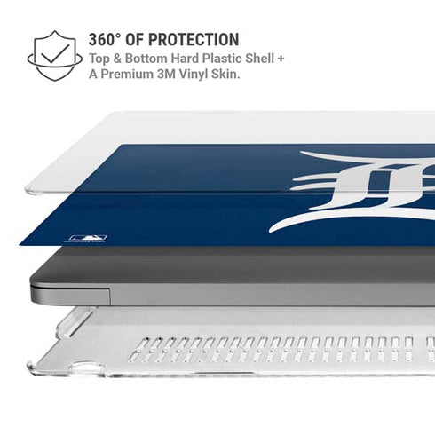 MLB Detroit Tigers - Solid Distressed MacBook Pro 16in (2021-25) Case plus Skin