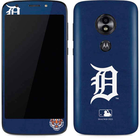 MLB Detroit Tigers - Solid Distressed Moto E5 Play Skin