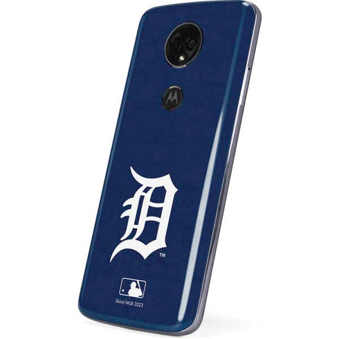 MLB Detroit Tigers - Solid Distressed Moto E5 Plus Skin