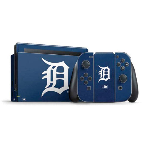 MLB Detroit Tigers - Solid Distressed Nintendo Switch Bundle Skin