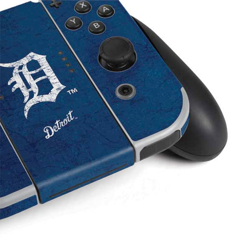 MLB Detroit Tigers - Solid Distressed Nintendo Switch OLED (2021) Skin