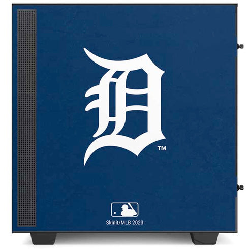 MLB Detroit Tigers - Solid Distressed NZXT H510 Compact ATX Mid-Tower Case Skin
