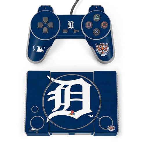 MLB Detroit Tigers - Solid Distressed PlayStation Classic Bundle Skin
