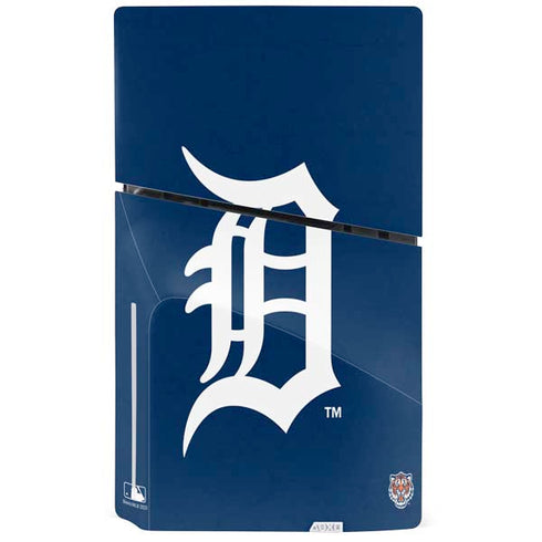 MLB Detroit Tigers - Solid Distressed PS5 Slim Disk Console Skin