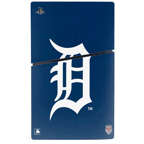 MLB Detroit Tigers - Solid Distressed PS5 Slim Digital Edition Bundle Skin